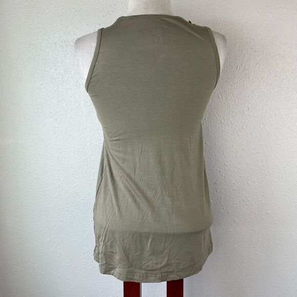 NWT Mac & Jac Khaki Mix Tank Top Size XS - Picture 6 of 9